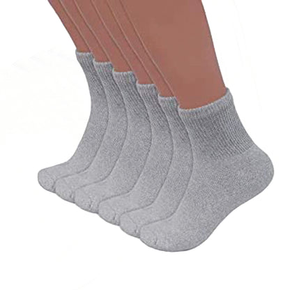 Quarter Diabetic Socks – Soft, Comfortable & Non-Binding for Daily Use (12 Pairs)