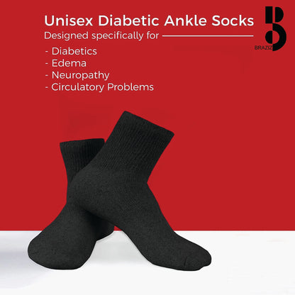Quarter Diabetic Socks – Soft, Comfortable & Non-Binding for Daily Use (12 Pairs)