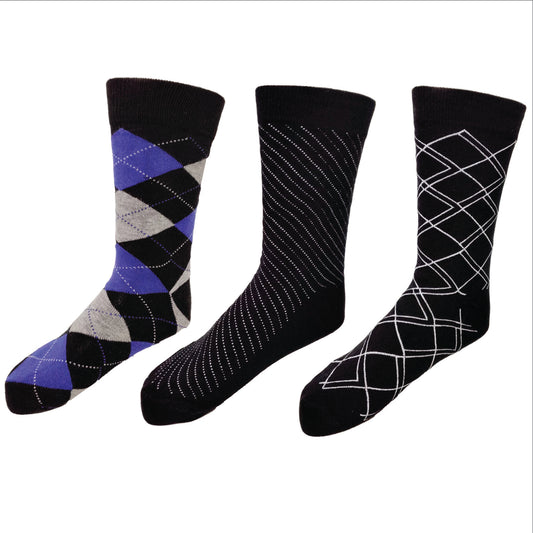 Men’s Premium Dress Socks – Breathable Cotton Blend | Comfortable All-Day Wear (3–6 Pack)