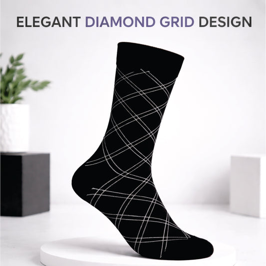 Men’s Premium Dress Socks – Breathable Cotton Blend | Comfortable All-Day Wear (3–6 Pack)