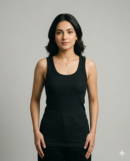 Women’s Cotton Relaxed Fit Tank Top – Everyday Basic