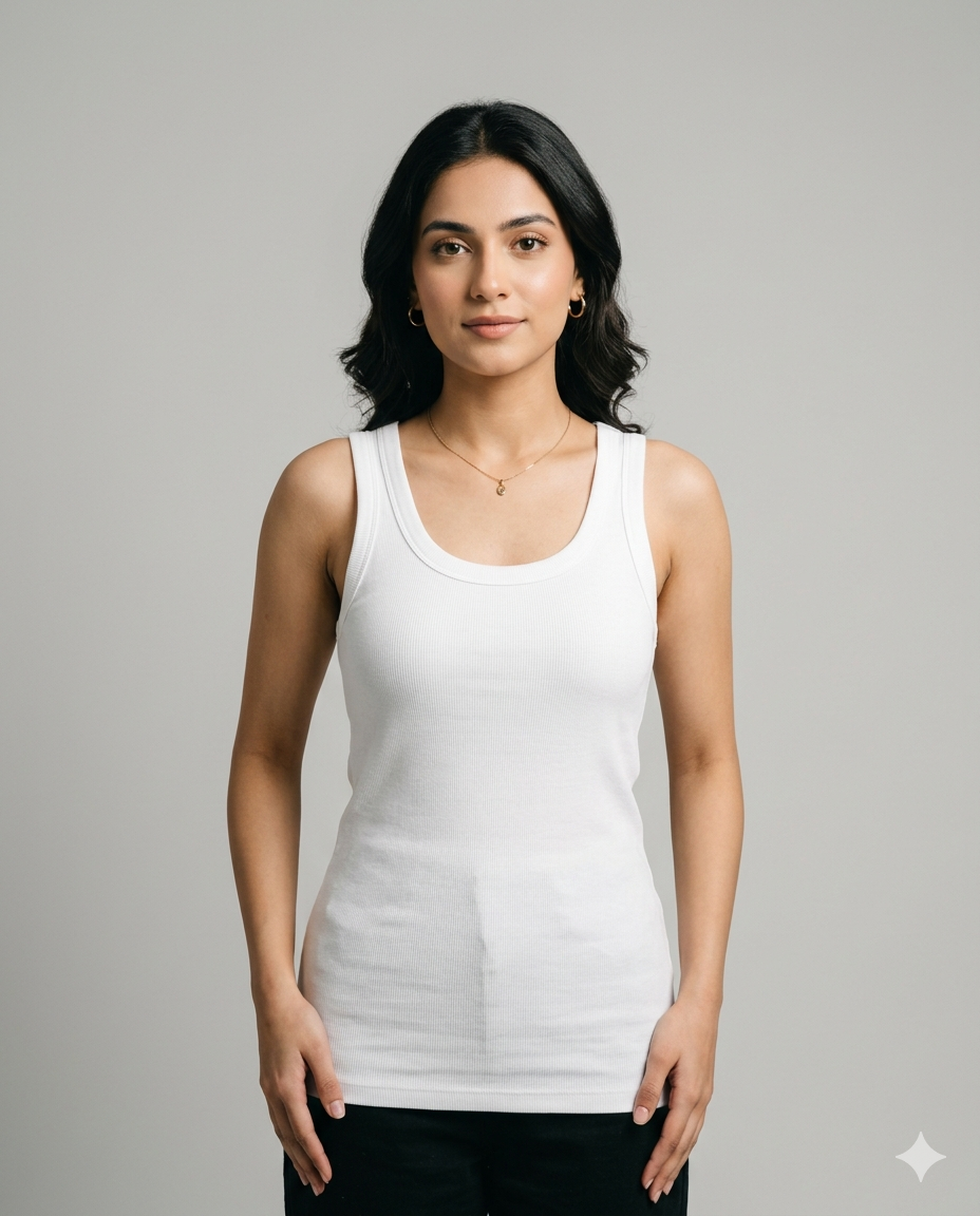 Women’s Cotton Relaxed Fit Tank Top – Everyday Basic