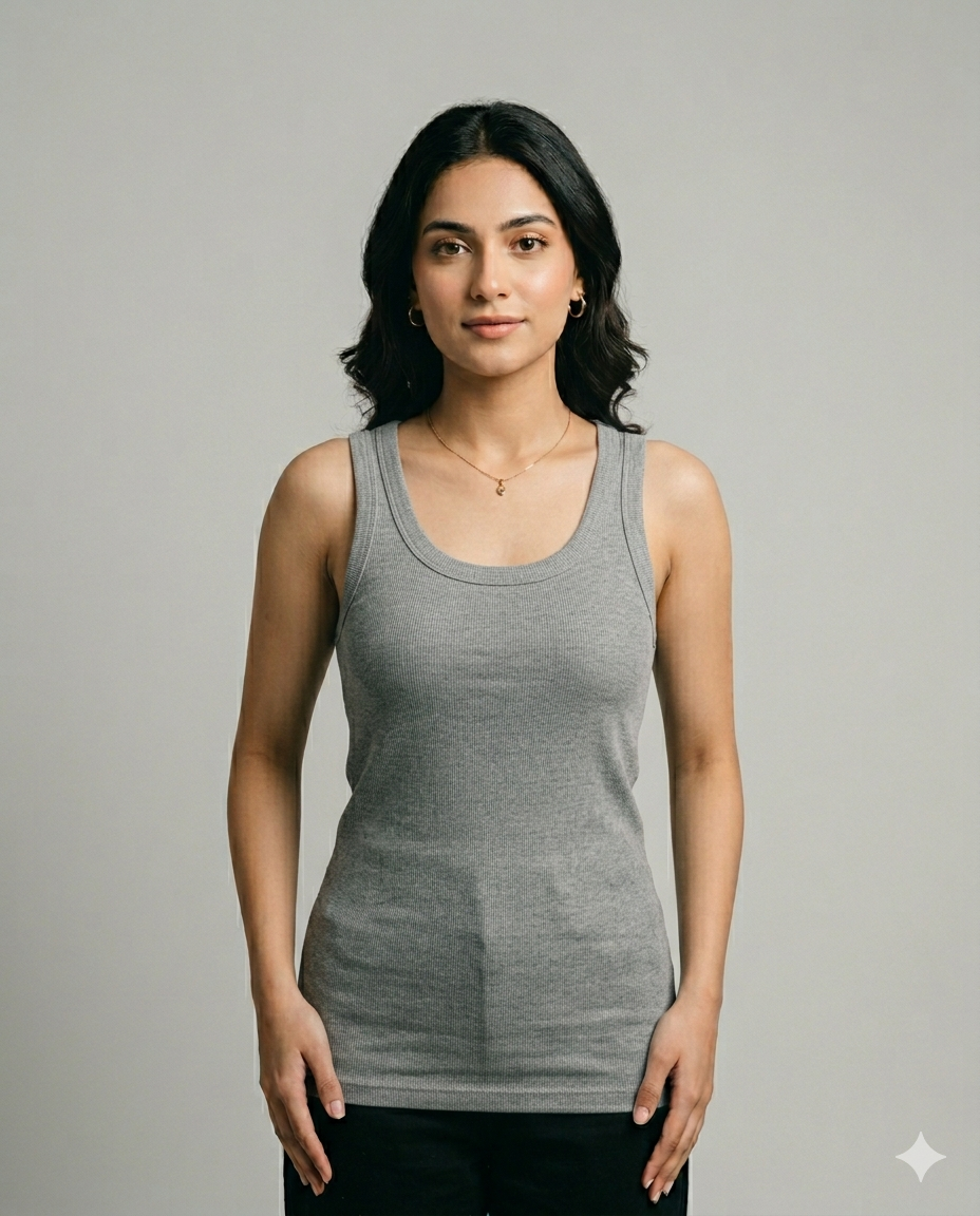 Women’s Cotton Relaxed Fit Tank Top – Everyday Basic