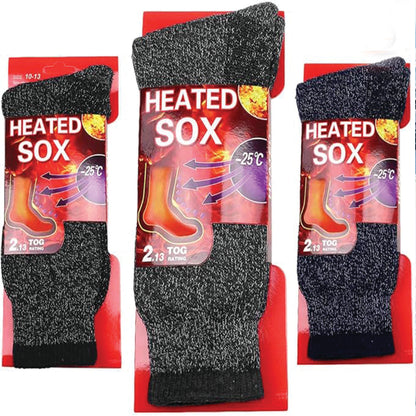 Thermal Heated Winter Socks – Insulated Cold Weather Gear for Men & Women, Thick Cushioned Warmth Socks.