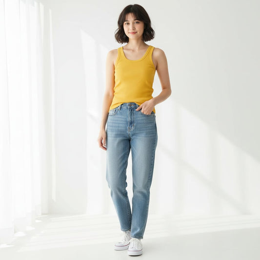 Women’s Cotton Relaxed Fit Tank Top – Everyday Basic